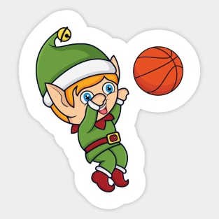 Basketball elf Sticker